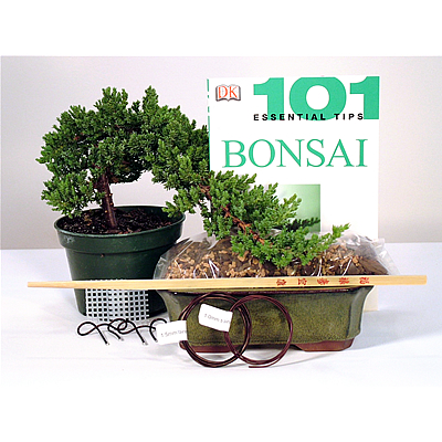 & Wire Pagoda Details about   Ultimate Bonsai Tree Starter Kit Shears Fertilizers Book 