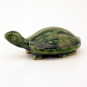 3 Inch Glazed Turtle Figurine 